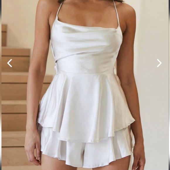 Selfie Leslie Mon Cherie Romper in Champagne - Picture 3 of 14